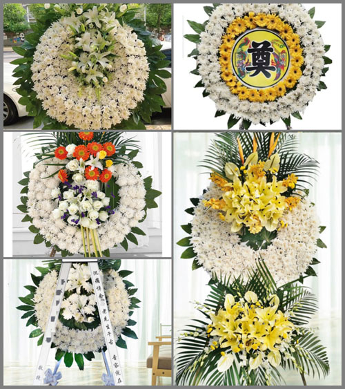 宁夏中卫市海原县三河镇学梁村花圈速递